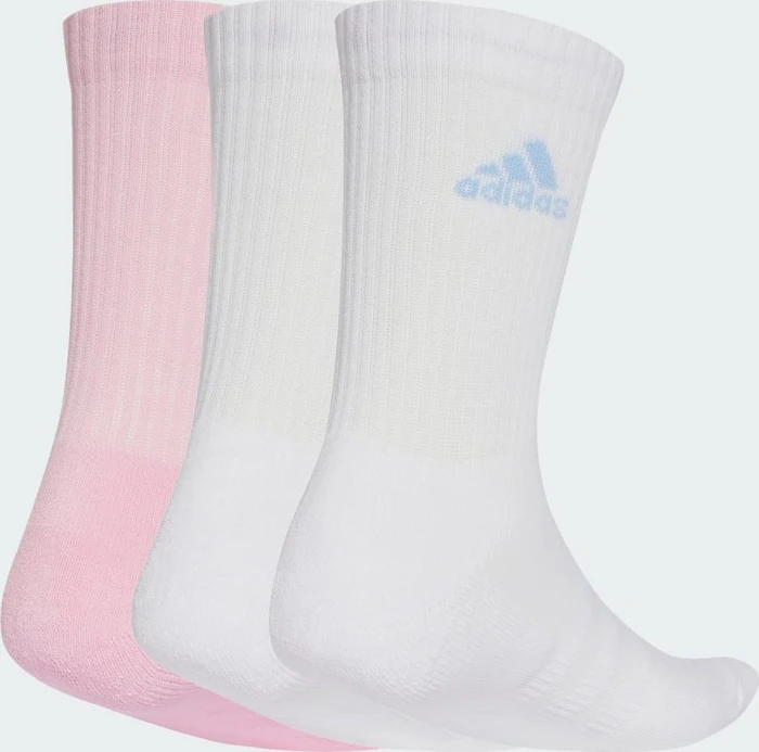 adidas Cushioned Crew Socken white/true pink, 3 Paare