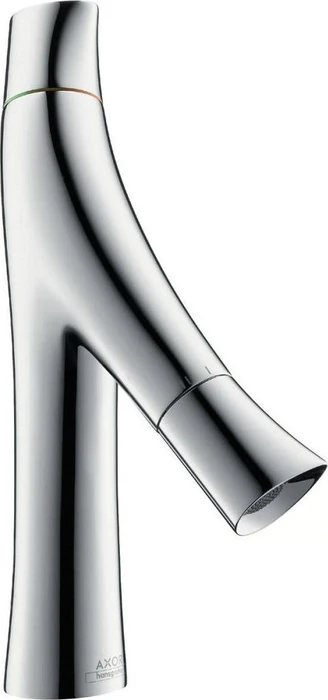 Hansgrohe Axor Starck Organic 80 Waschbeckenarmatur mit Ablaufgarnitur polished black chrome