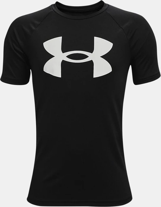 Under Armour Tech Big Logo Funktionsshirt kurzarm schwarz/weiß (Junior)