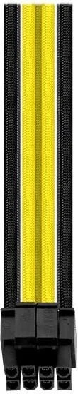 Thermaltake TtMod Sleeve Cable Verlängerung 30cm, schwarz/gelb