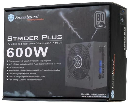 SilverStone Strider Plus Series 600W, ATX 2.3