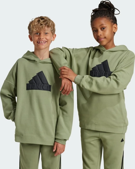 adidas Future Icons Logo Hoodie tent green/black (Junior)
