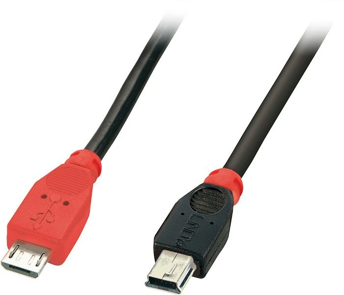 Lindy USB 2.0 Kabel Micro-B/Mini-B, 0.5m