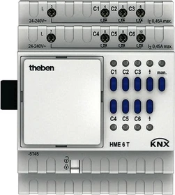 Theben HME 6 T KNX Heizungsaktor Erweiterungsmodul MIX2 6-fach, 24-240V, Schaltaktor (4930245)