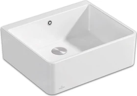 Villeroy & Boch Spülstein Becken mittig mit Ablauffernbedienung weiß alpin