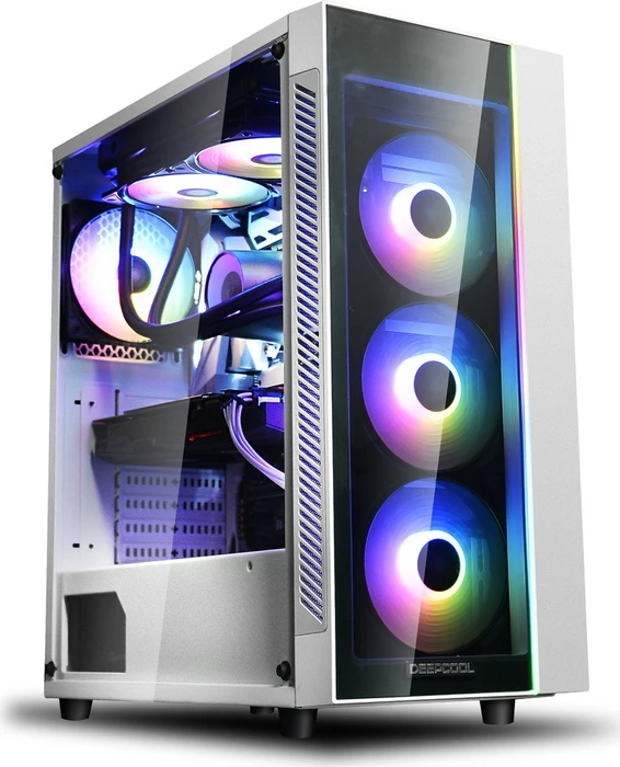 DeepCool Matrexx 55 ADD-RGB WH weiß, Glasfenster