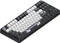 Dark Project ALU87B Bushido Gaming Keyboard, schwarz/weiß, LEDs RGB, g3ms Moonstone, USB, UA/US Vorschaubild