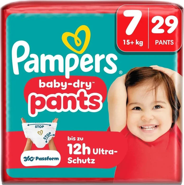 Pampers Baby-Dry pants Gr.7 Einwegwindel, 15+kg, 29 Stück