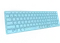 Rapoo E9700M Multi-mode Wireless Ultra-slim Keyboard blau, USB/Bluetooth, DE Vorschaubild