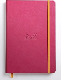 Rhodia Rhodiarama Notizbuch, A5, liniert, Hardcover, pink, 96 Blatt