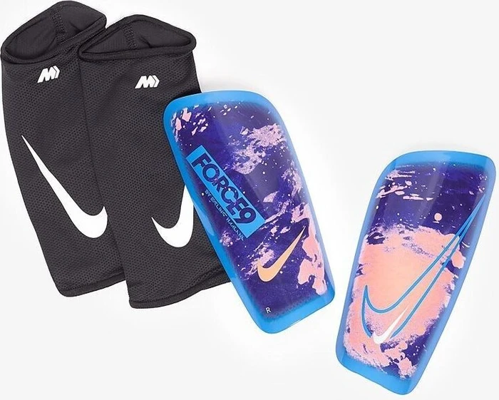 Nike Mercurial Lite Erling Haaland Schienbeinschützer blue void/university blue/orange pulse