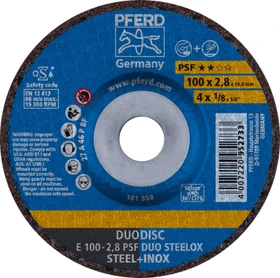 Pferd E 100-2.8 PSF DUO STEELOX/16.0 Trennscheibe, 100x2.8x16mm, 10 Stück