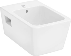 Hansgrohe EluPura Original Q Wand Bidet 540 mit Hahnloch und Überlauf, HygieneEffect