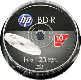 HP BD-R 25GB, 6x, 10er Spindel
