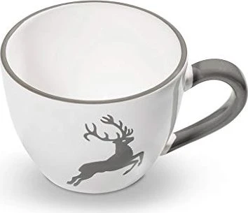 Gmundner Keramik Grauer Hirsch Teetasse Maxima 400ml