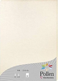 Clairefontaine Pollen Universalpapier perlmutt, A4, 210g/m², 25 Blatt