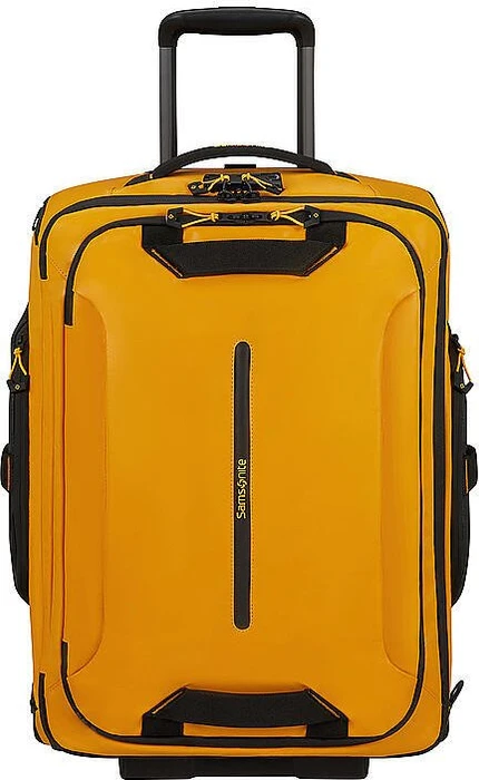 Samsonite Ecodiver Reisetasche mit Rollen Rucksack 55cm gelb