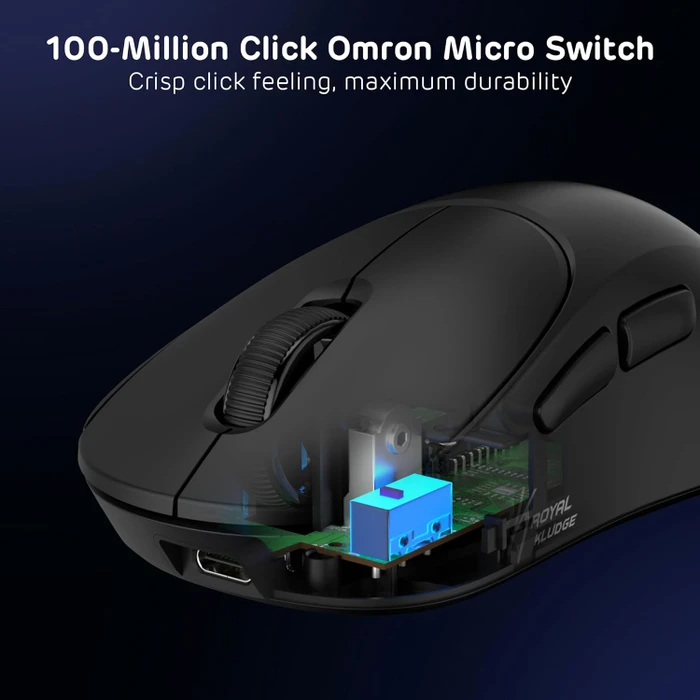 RK Royal Kludge MG5 8K Wireless Gaming Mouse, Dark Knight schwarz, USB/Bluetooth