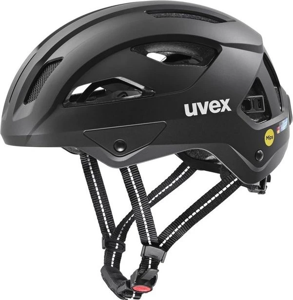 UVEX City Stride MIPS Hiplok Helm schwarz matt