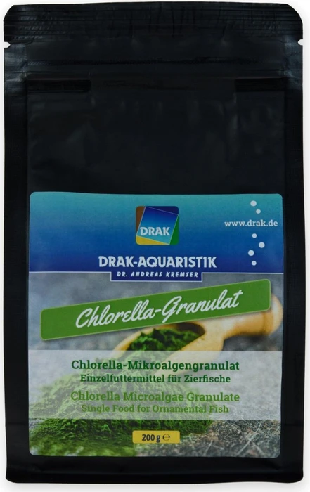 DRAK-Aquaristik Chlorella-Mikroalgen-Granulat, Boxpack, 200g