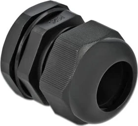 DeLOCK Kabelverschraubung PG25, schwarz, 10 Stück