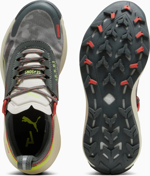 Puma Voyage Nitro 3 mineral gray/active red/lime pow (Damen)