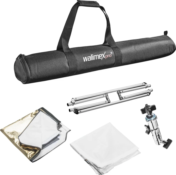 Walimex Pro Falthintergrund 5in1 90x90cm mit Grip