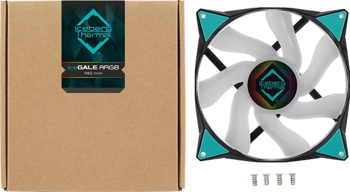 Iceberg Thermal IceGALE ARGB, Black, 140mm