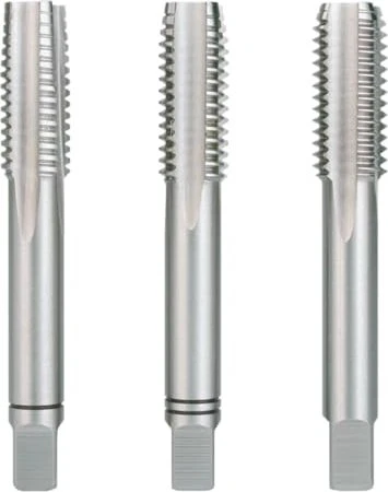Ruko BSW DIN 352 HSS Hand-Gewindebohrer, 9/16"x30x80mm, 3 Stück