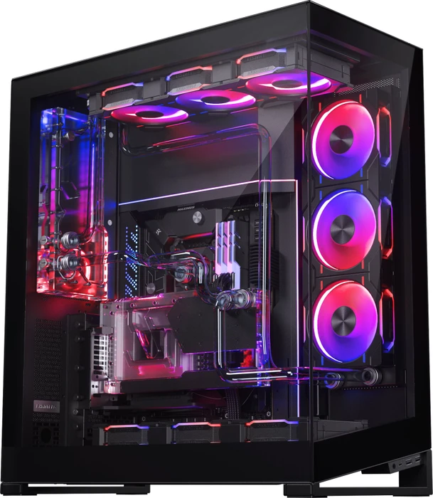 Phanteks NV7 Black, schwarz, Glasfenster
