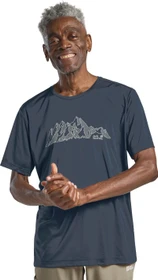 Jack Wolfskin Peak Graphic Funktionsshirt kurzarm new mountain midnight sky (Herren)