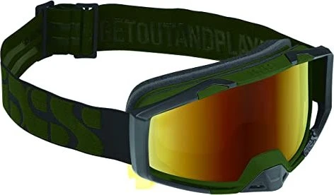 iXS Hack Schutzbrille olive/mirror gold