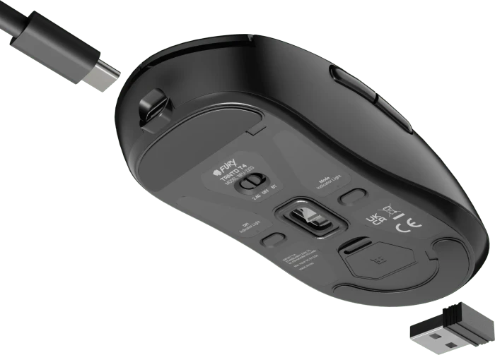 Natec Fury Tanto T4 Wireless Ultra-Lightweight Gaming Mouse schwarz, USB/Bluetooth