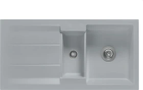 systemceram Genea 100 Einbau Becken reversibel mit Ablauffernbedienung titan