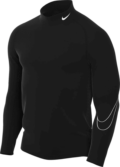 Nike Pro Dri-FIT Funktionsshirt langarm schwarz/weiß (Herren)