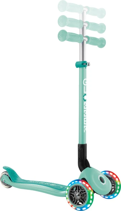 Globber Primo Foldable Lights Kickboard mint