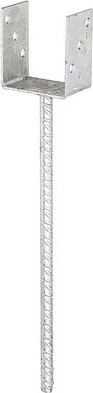 Alberts Betonanker-Bodenhülse U-Pfostenträger 121mm