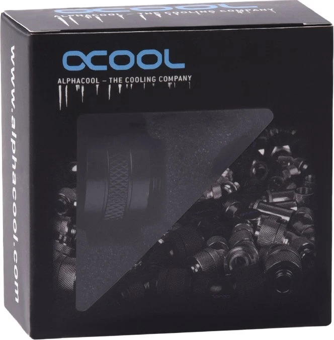 Alphacool Eiszapfen PRO Rohranschluss G1/4" auf 16mm, deep black