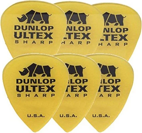 Dunlop Ultex Sharp Pick, 2.0mm, 6-Pack