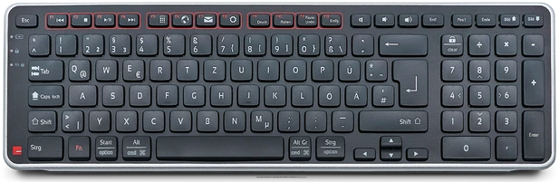 Contour Design SliderMouse Pro Wireless Regular Wrist, Stoff hellgrau mit Balance Keyboard (DE), USB/Bluetooth