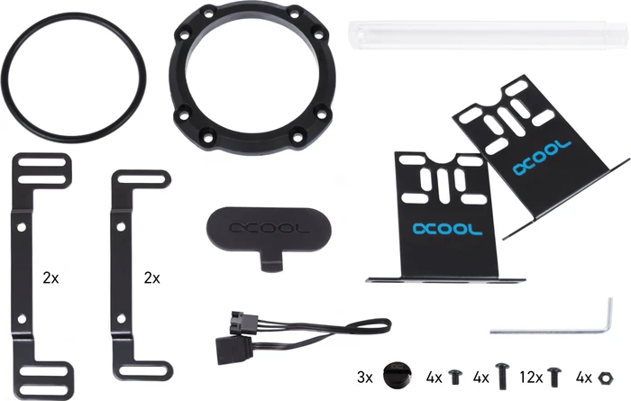 Alphacool Eisbecher Aurora D5 250mm Acetal/Glas inkl. VPP Apex D5