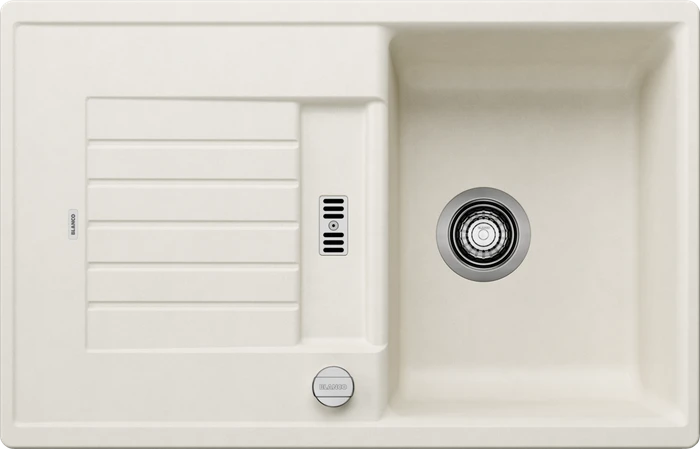 Blanco Zia 45 S Becken reversibel mit Ablauffernbedienung softweiß