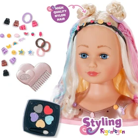 Zapf creation BABY born Zubehör Stylingkopf mit Regenbogen-Strähnen