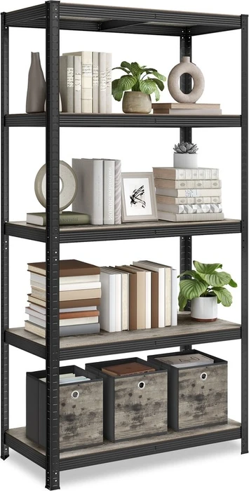 Songmics Schwerlastregal 100x200x50cm schwarz