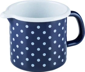 Riess Country Schnabeltopf 10cm 750ml pünktchenblau