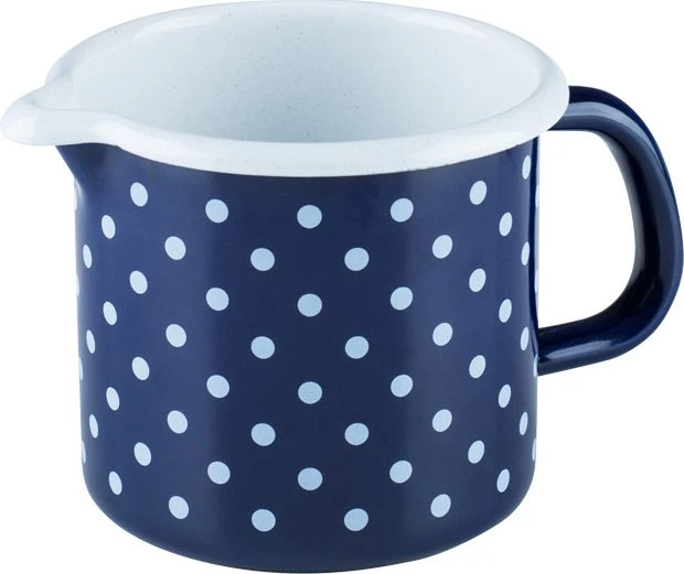 Riess Country Schnabeltopf 10cm 750ml pünktchenblau