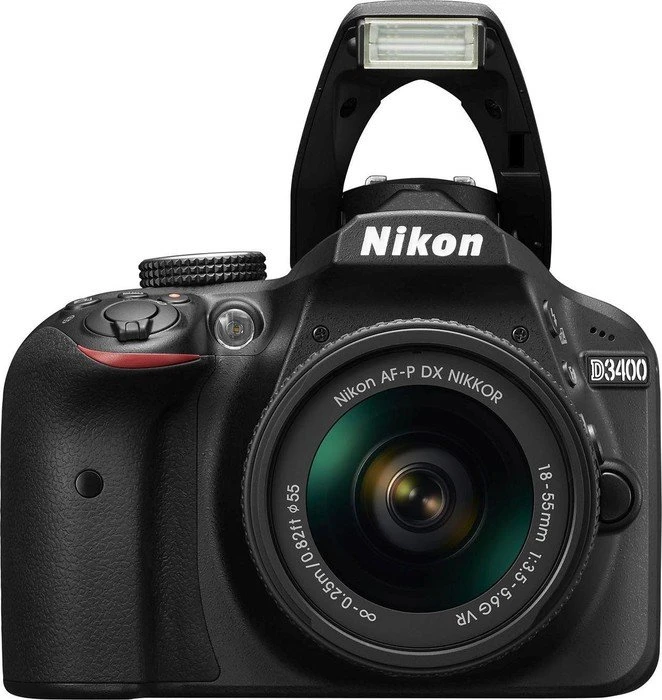 Nikon D3400 schwarz mit Objektiv AF-P DX 18-55mm 3.5-5.6 G VR