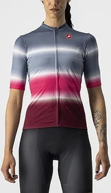Castelli Dolce Trikot kurzarm light steel blue/bordeaux (Damen)