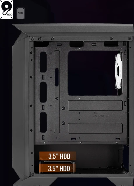 AeroCool Gladiator Duo, Glasfenster