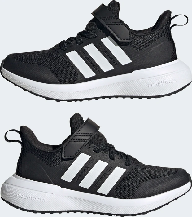 adidas Fortarun 2.0 Cloudfoam Elastic Lace Top Strap core black/cloud white (Junior)